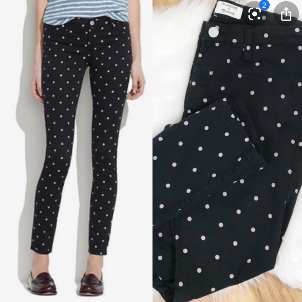 Madewell Polka Dot Jeans